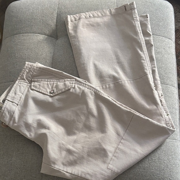 zinc Pants - Zinc Women's Boot Cut Pants - Light Tan